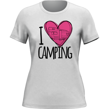 I Love Camping T-Shirt for Women